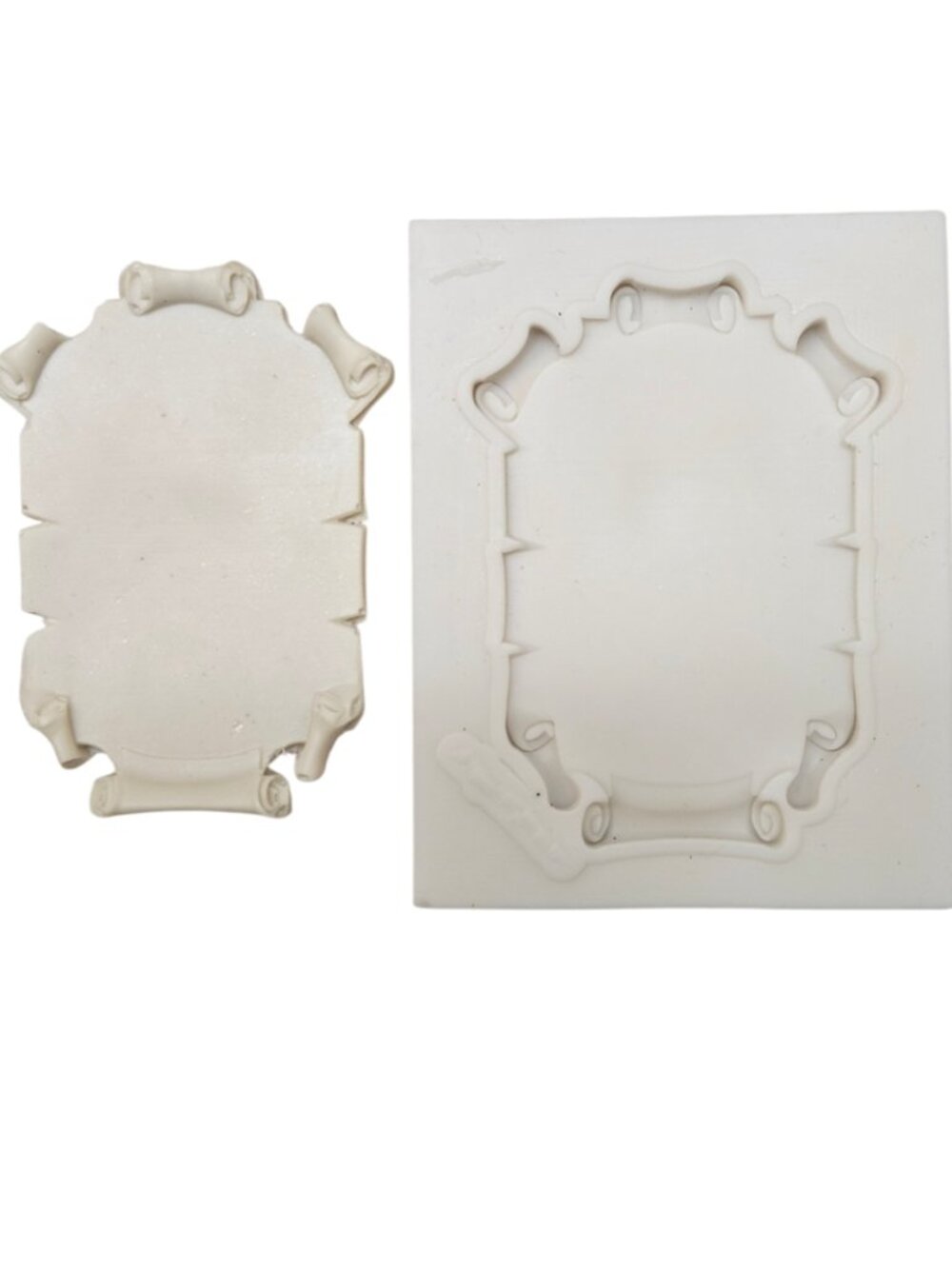 Decorative Scroll Frame Silicone Mold